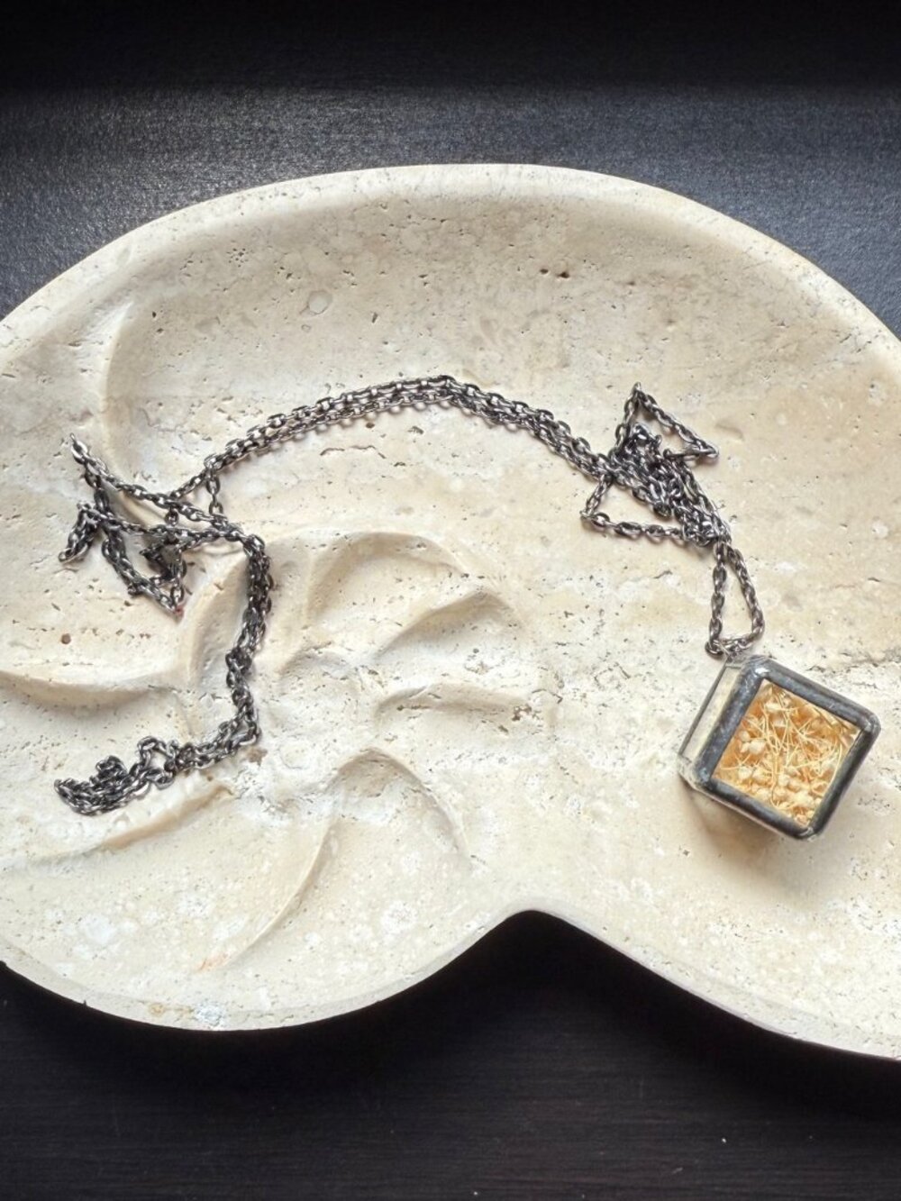 Stained Glass Terrarium Necklace